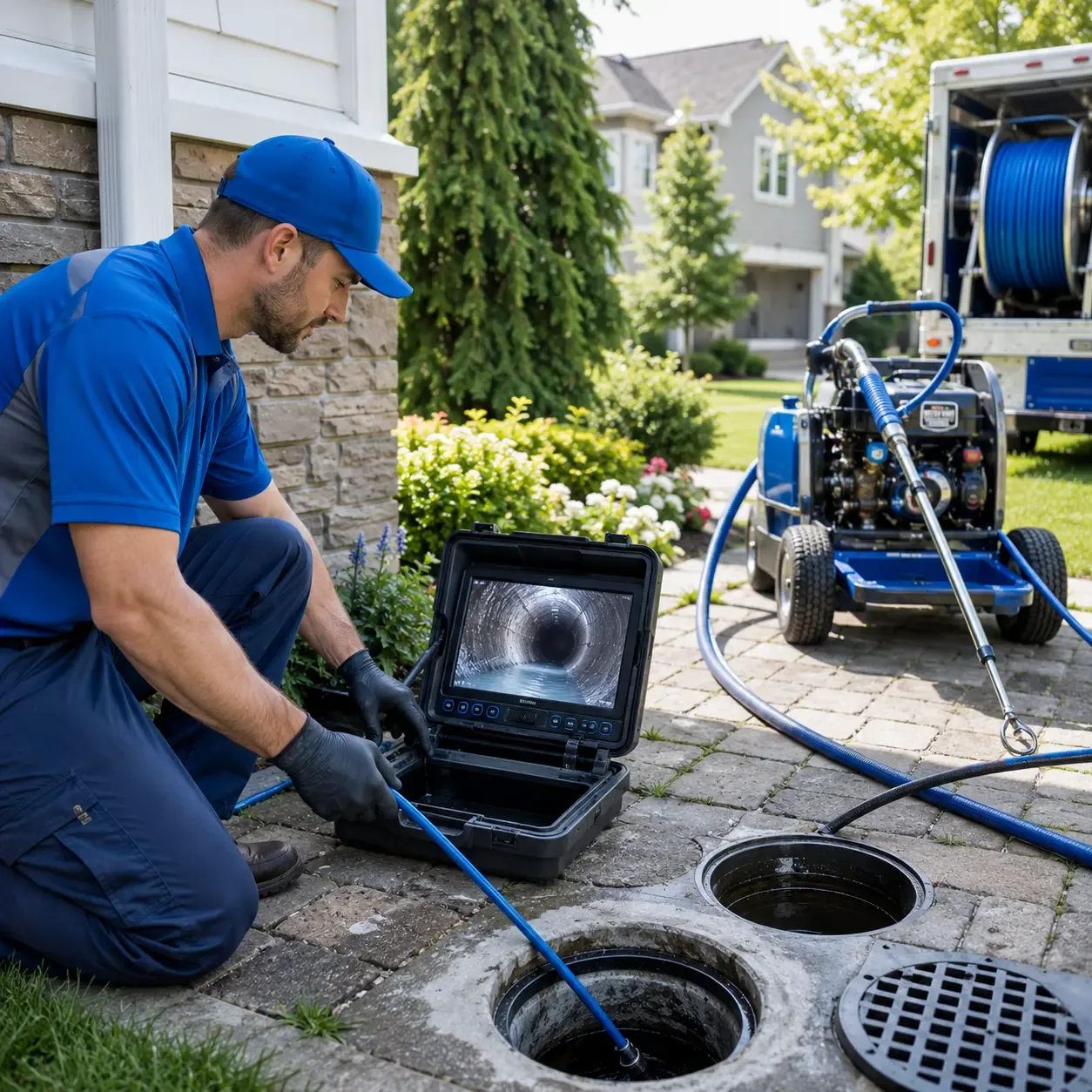 Outdoor drain cleaning professionals serving Owensville, OH